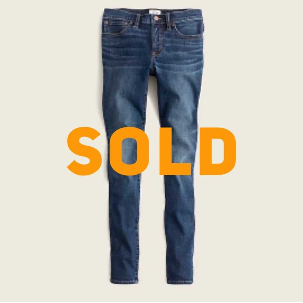 J Crew 8" toothpick jean, size 29 or size 8